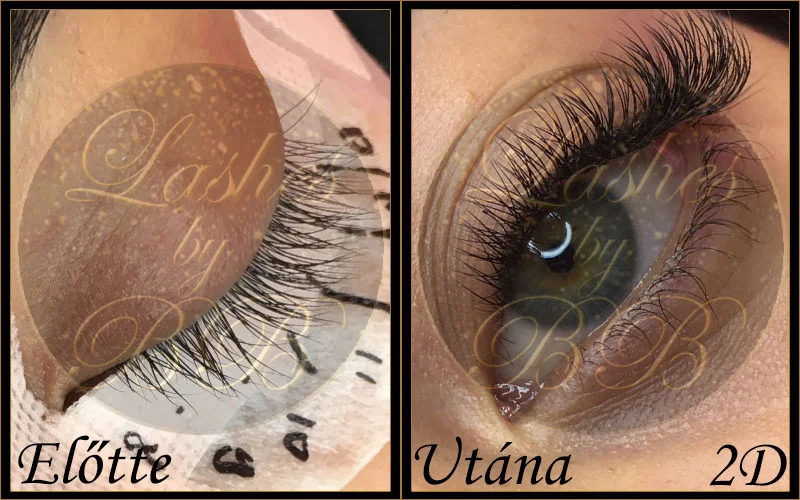 1D-2D szálas műszempilla építés