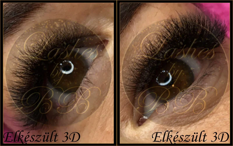 3D (volume) műszempilla építés